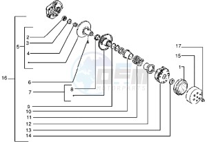 Zip 50 drawing Driven pulley