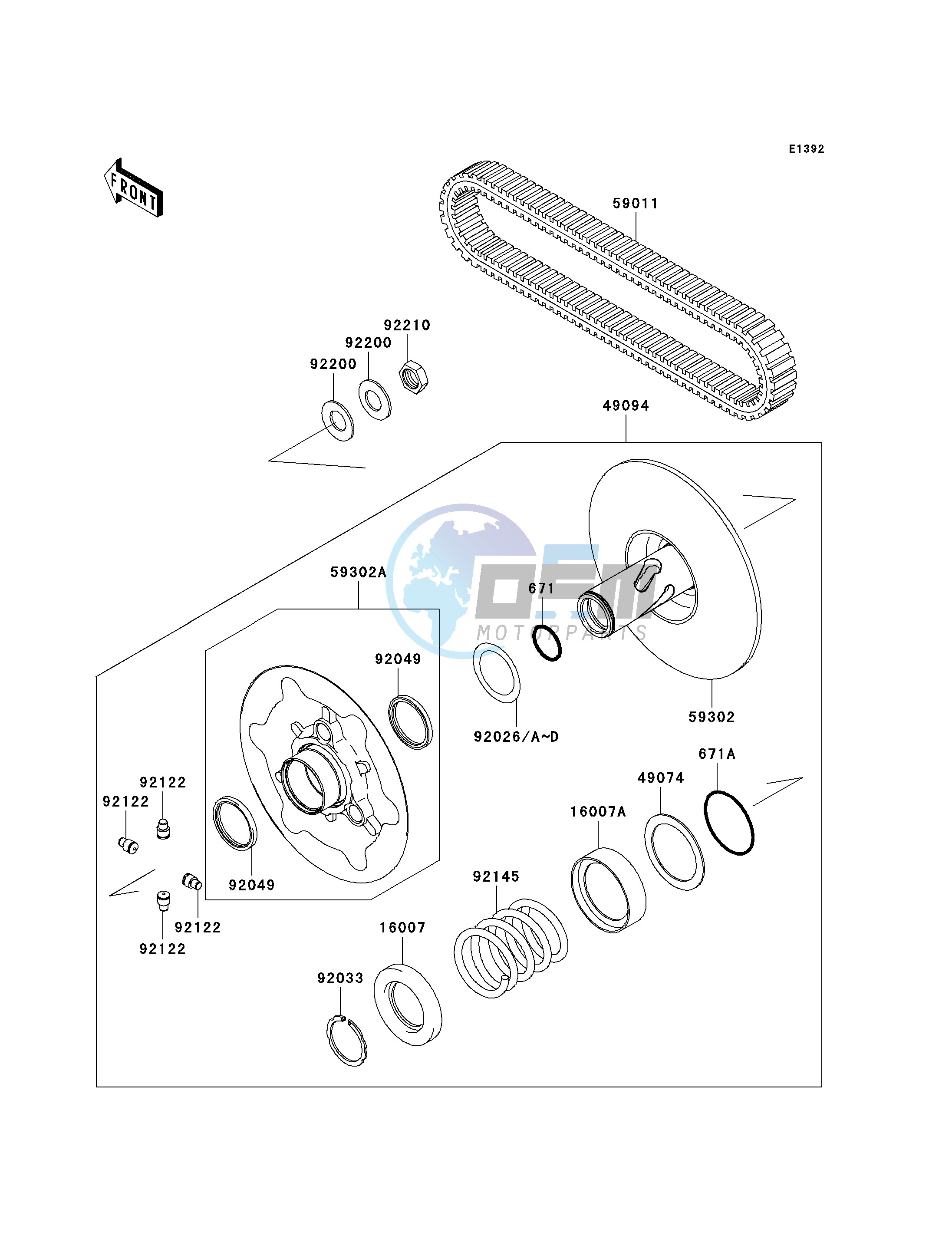 DRIVEN CONVERTER_DRIVE BELT