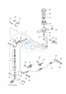 YFZ450R (BKDA) drawing REAR MASTER CYLINDER