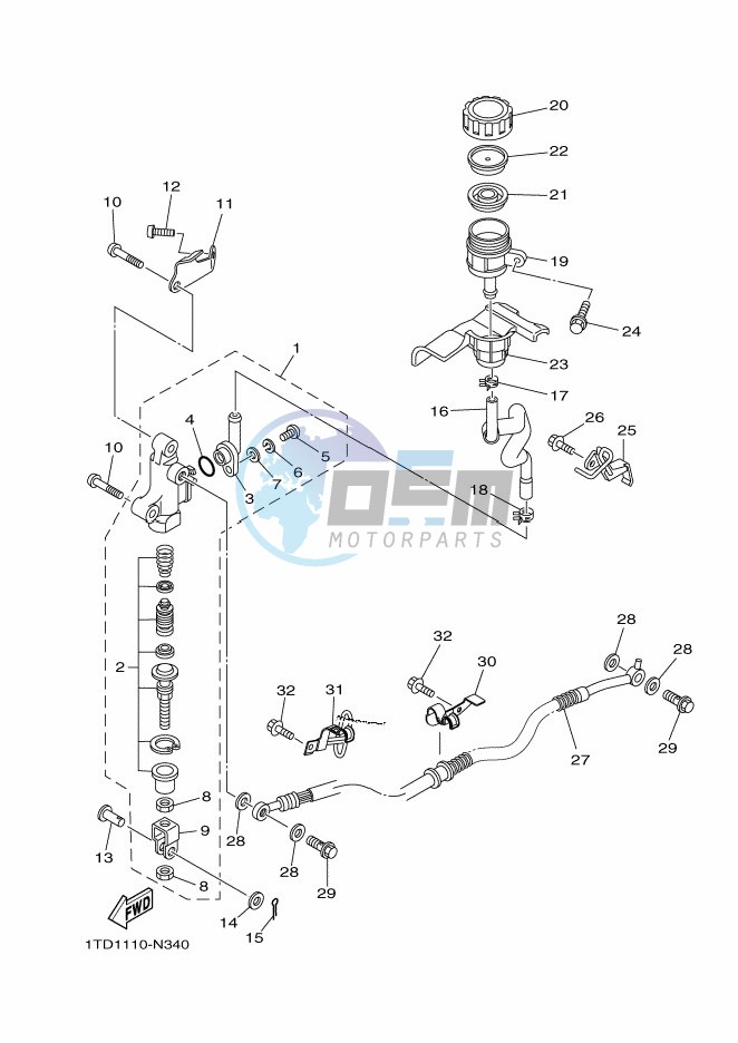 REAR MASTER CYLINDER