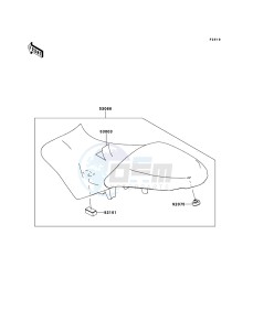 VERSYS_ABS KLE650DDF XX (EU ME A(FRICA) drawing Seat