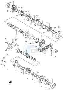 SV650S (E2) drawing TRANSMISSION