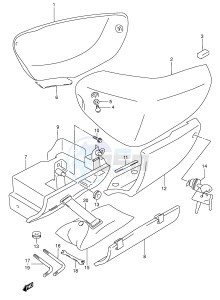 VL1500 (E2) drawing FRAME COVER (MODEL Y K1)