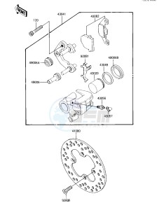 KXT 250 B [TECATE] (B2) [TECATE] drawing FRONT BRAKE