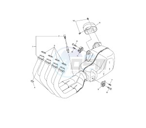 XJ6-FA DIVERSION ABS 600 drawing EXHAUST