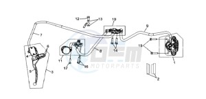 QUAD RAIDER 600 LONG CHASSIS drawing REAR BRAKE CALIPER / BRAKE MOUNT