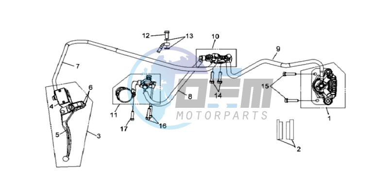 REAR BRAKE CALIPER / BRAKE MOUNT