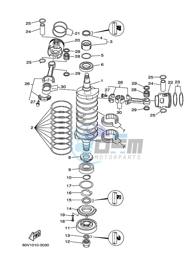 CRANKSHAFT--PISTON