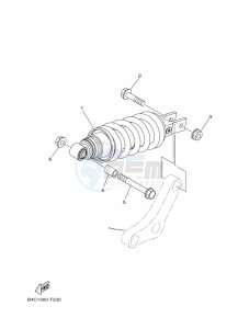 MT-07 MTN690-U (BHH3) drawing REAR SUSPENSION