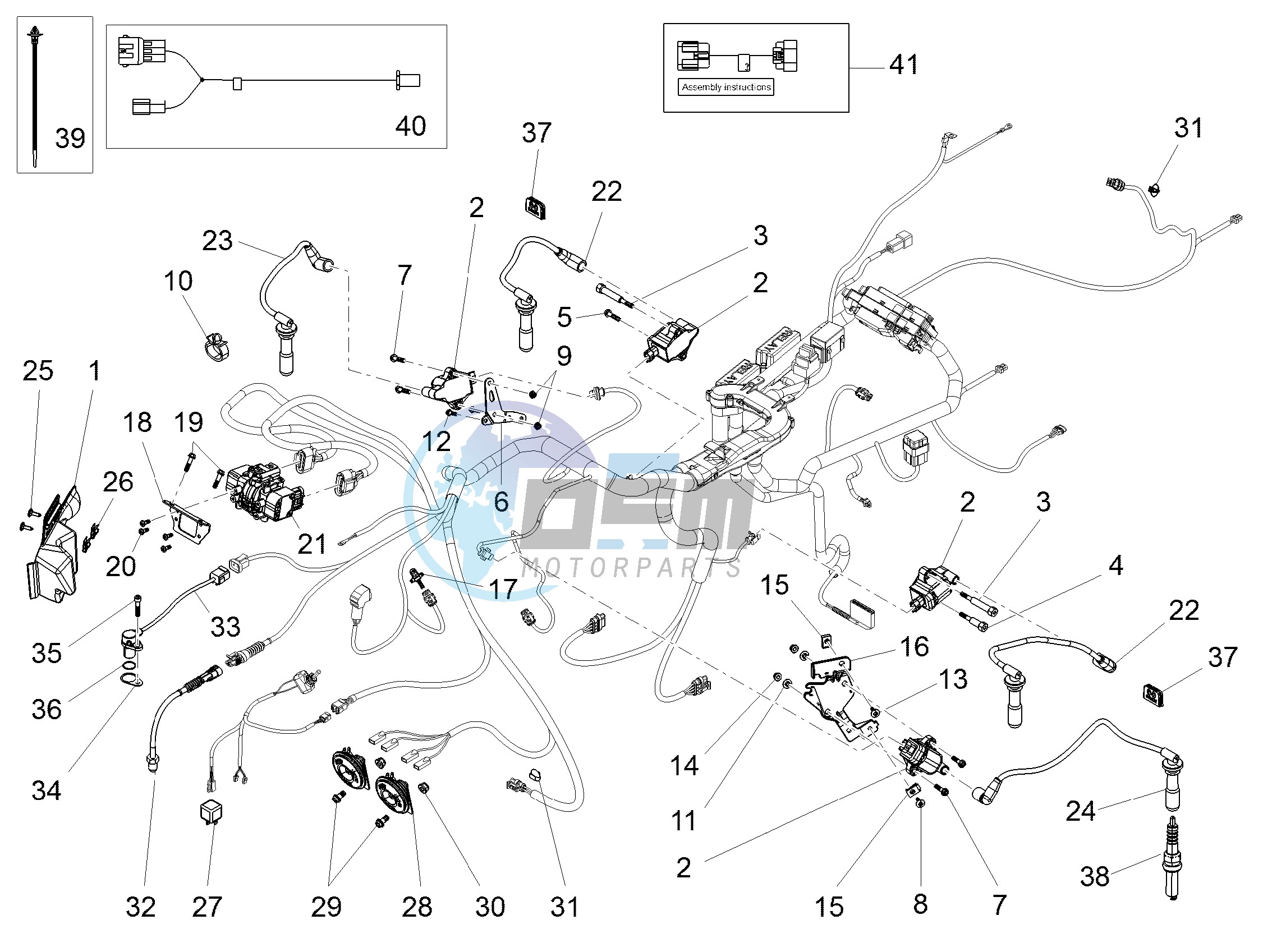 Front electrical system