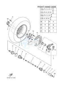 YFM700FWAD YFM70GPAJ GRIZZLY 700 EPS (B1AD) drawing FRONT WHEEL 2