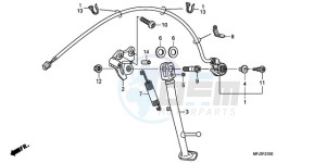 CBR600RR9 Europe Direct - (ED / MK) drawing STAND