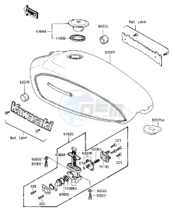 KZ 440 B (B1) drawing FUEL TANK -- 81 B2- -