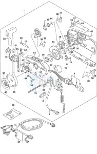 DF 25A drawing Remote Control Tiller Handle w/Power Tilt