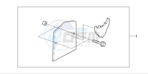 VT750C9 Korea - (KO) drawing BACKREST PLATE