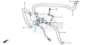 CBR600FR drawing AIR INJECTION CONTROL VALVE (2)