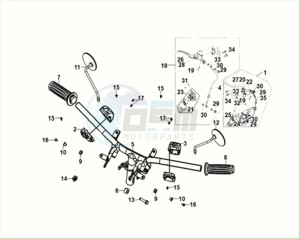 E-FIDDLE (EK4LW1-EU) (M2) drawing CABLE - SWITCH - HANDLE LEVER