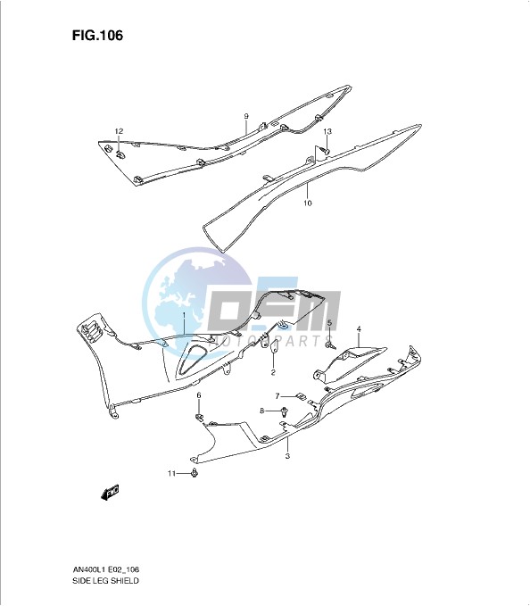 SIDE LEG SHIELD (AN400ZAL1 E51)