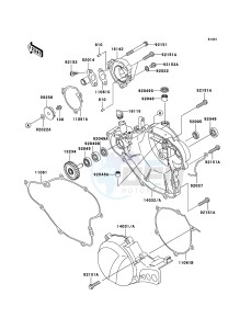 KX65 KX65A8F EU drawing Engine Cover(s)