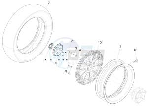 946 ARMANI 125 4T 3V ABS E3 (EMEA, APAC) drawing Front wheel