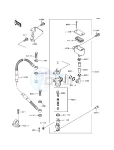 KX 250 J [KX250] (J2) [KX250] drawing REAR MASTER CYLINDER