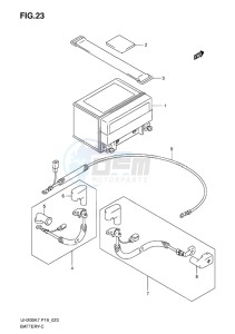 UH200G BURGMAN EU drawing BATTERY