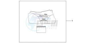 CBR1000RA9 France - (F / ABS CMF HRC MKH) drawing INDOOR BODY COVER