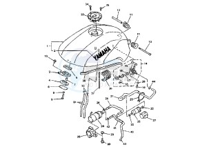 FZS FAZER 600 drawing FUEL TANK