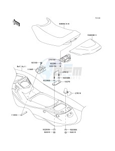 JT 1500 A [STX-15F] (A6F-A9F) A8F drawing SEAT