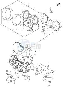 GSF1200 (E2) Bandit drawing SPEEDOMETER (GSF1200K1)