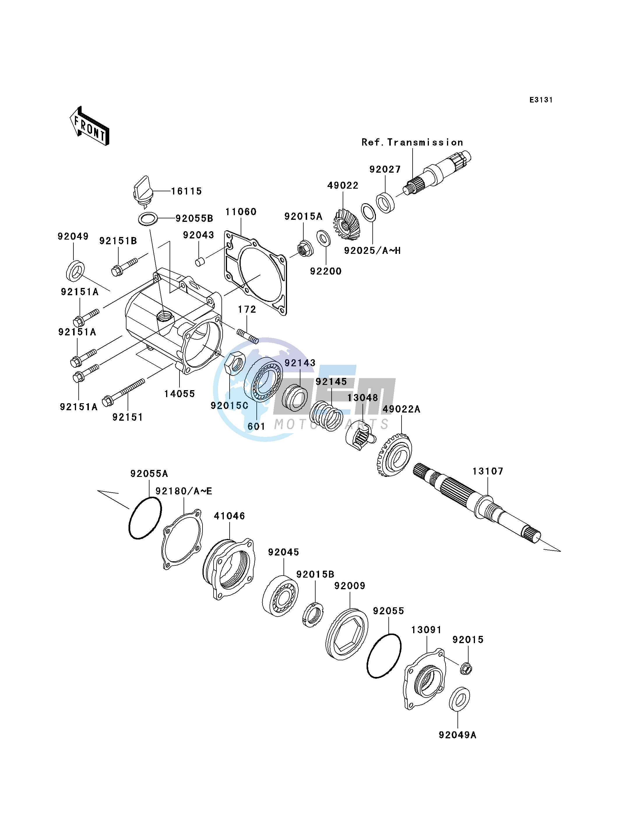 FRONT BEVEL GEAR