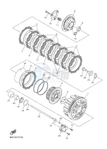 FJR1300A FJR1300-A FJR1300A ABS (B88D) drawing CLUTCH