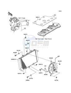 VERSYS_1000 KLZ1000ADF FR GB XX (EU ME A(FRICA) drawing Radiator