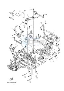 YXZ1000ETS YXZ10YESH YXZ1000R EPS SS SPECIAL EDITION (B577) drawing FRAME