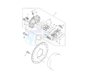 YP R X-MAX 250 drawing REAR BRAKE CALIPER