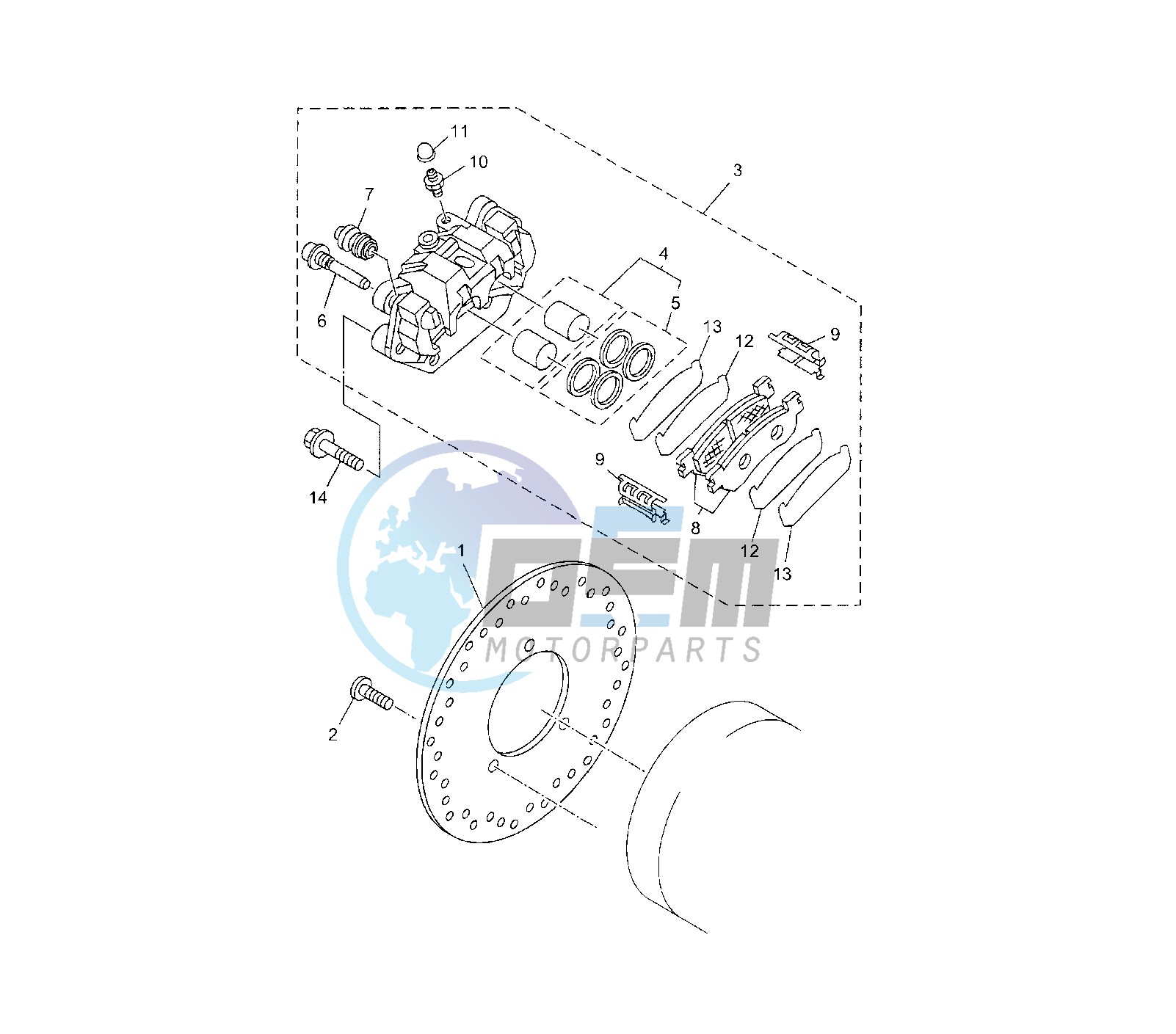 REAR BRAKE CALIPER