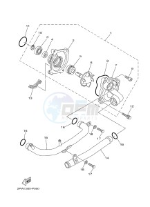 XP500 TMAX T-MAX 530 (2PWB) drawing WATER PUMP