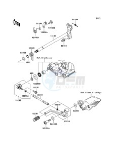 1400GTR_ABS ZG1400CBF FR GB XX (EU ME A(FRICA) drawing Gear Change Mechanism