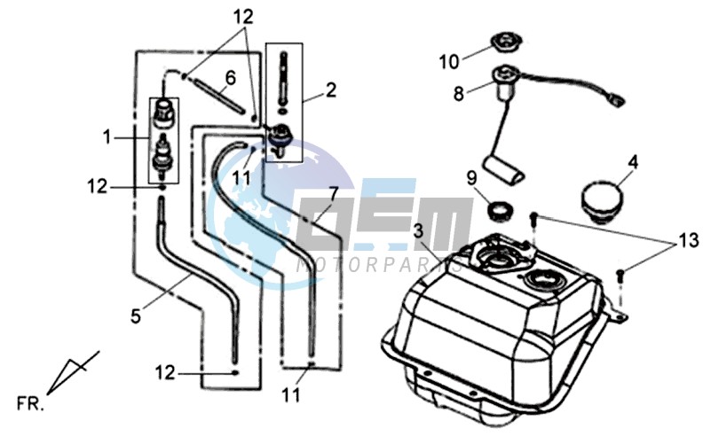 FUEL TANK - FUEL CUT