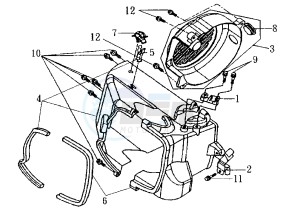 ATTILA - 150 cc drawing AIR SHROUD