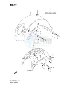 VL800 drawing REAR FENDER (VL800L1 E19)