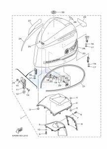 F350AETU drawing FAIRING-UPPER