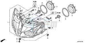 CBR1000RRE Fireblade 2ED drawing HEADLIGHT