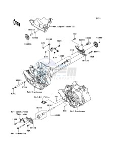 KFX450R KSF450B8F EU drawing Oil Pump