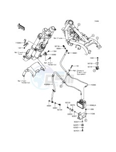 NINJA_300_ABS EX300BFFA XX (EU ME A(FRICA) drawing Brake Piping