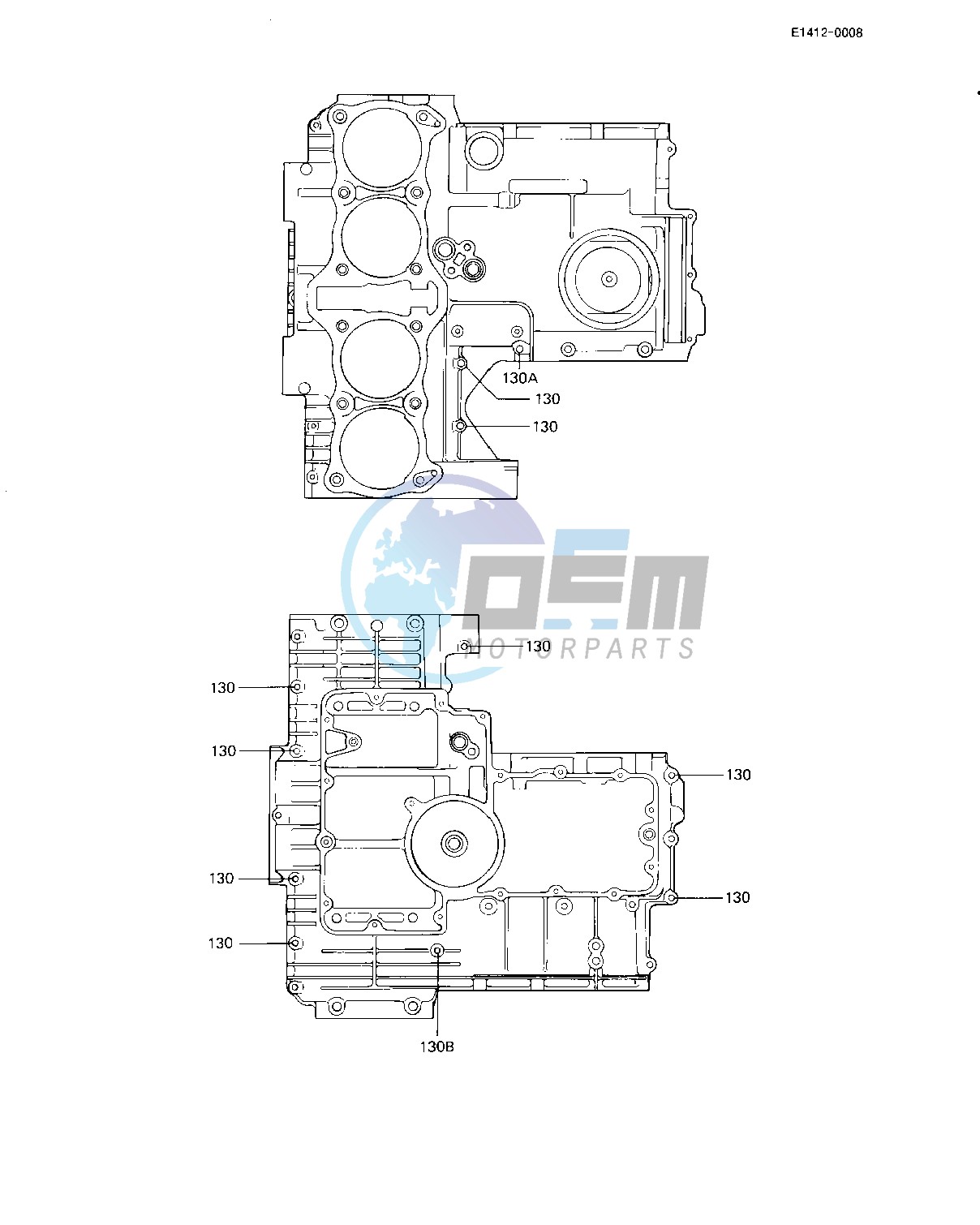 CRANKCASE BOLT & STUD PATTERN