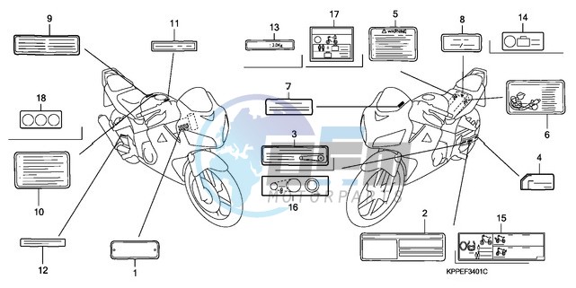 CAUTION LABEL (CBR125RW7/RW9/RWA)
