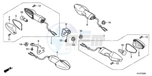 CBR250RAD CBR250R ABS 2E - (2E) drawing WINKER