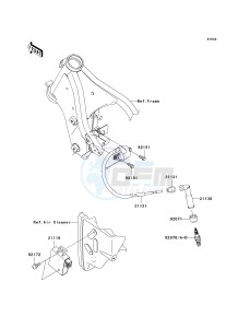 KLX 250 W [KLX250SF] (W9F) W9F drawing IGNITION SYSTEM