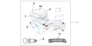 CBF600NA drawing TOP BOX 35 L NH-411M